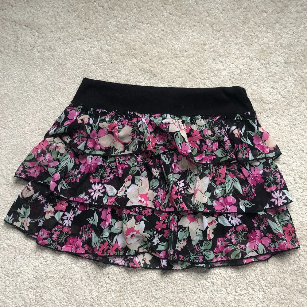 floral skirt